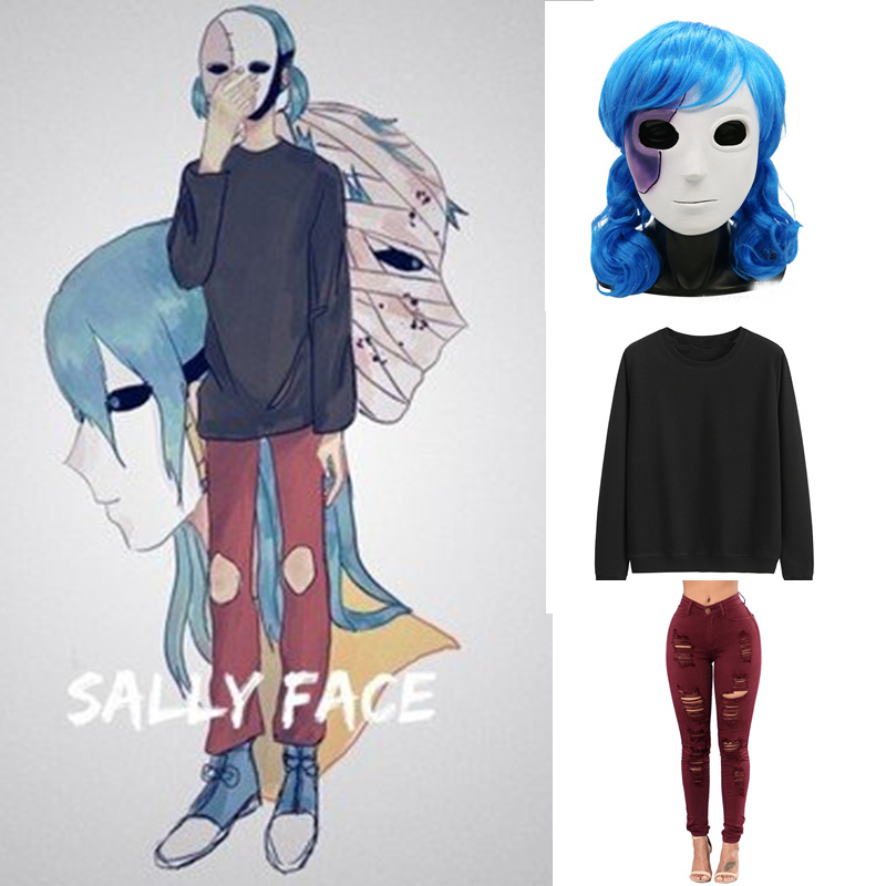 Black Face Mask Pack - Nóng Anime Game Sally Mặt Trang