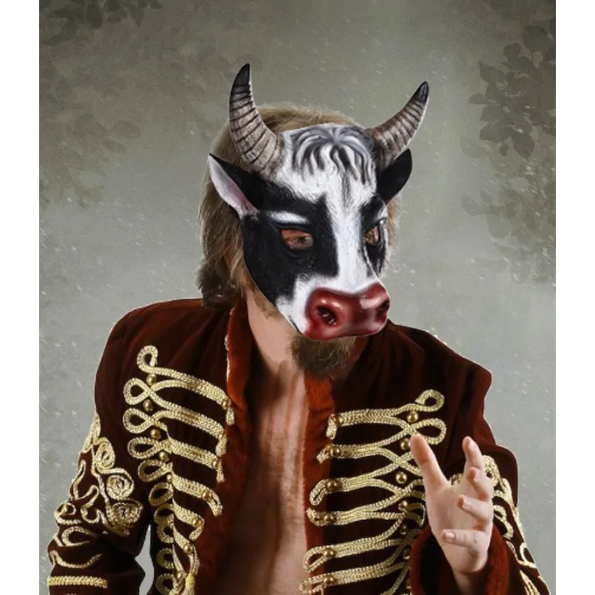 Respirator Half Face - PU Foam 3D Realistic Animal Cow