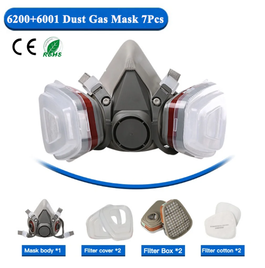 Face Mask Storage Box - Respirator Dust 6200 Gas Mask Set