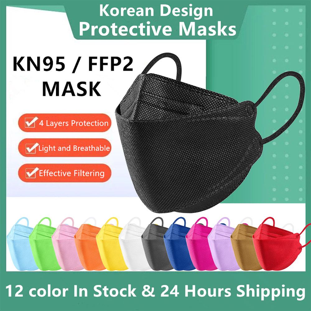 Disposable Surgical Mask - 10-100PCS Mascarillas FFP2 Face Mask CE