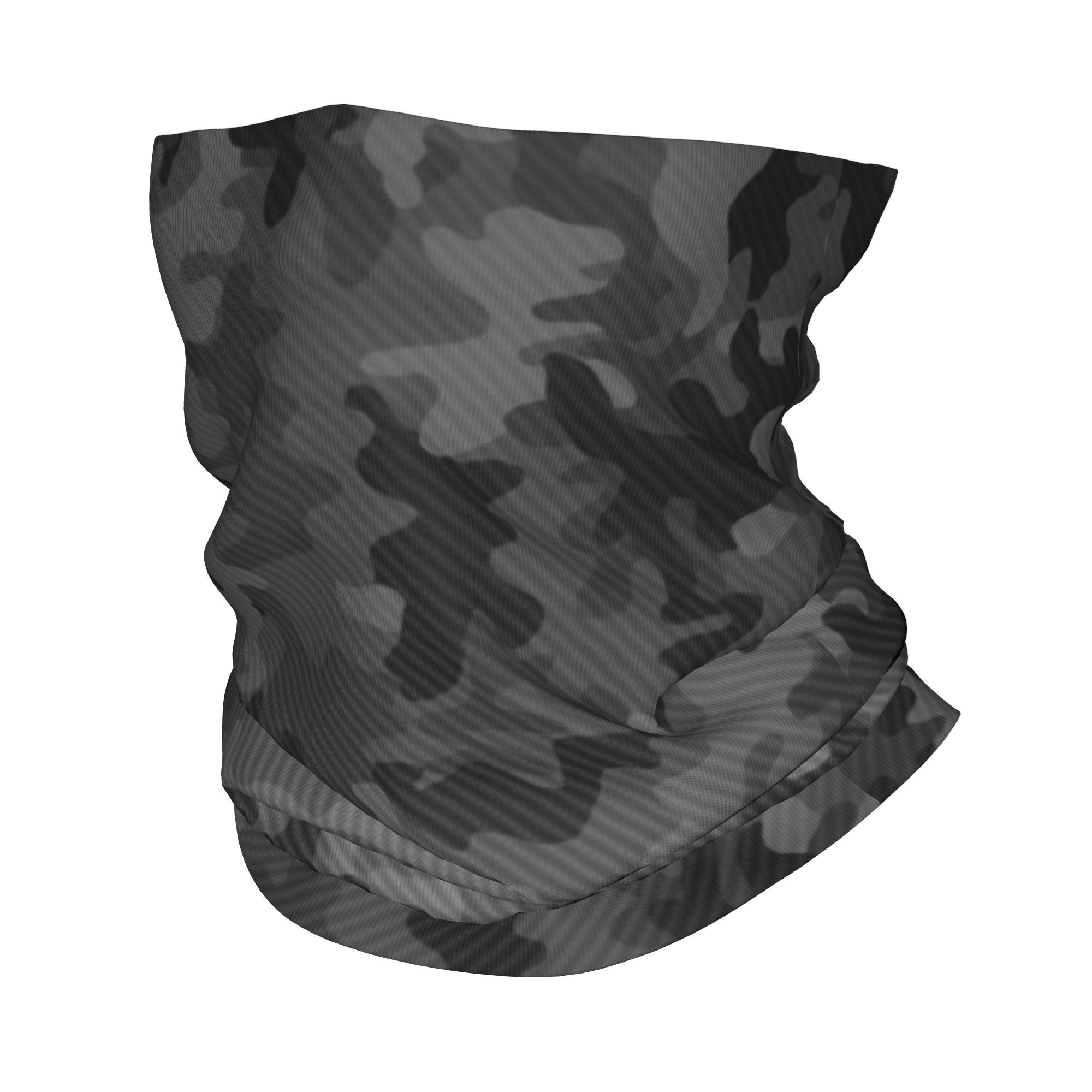 Neck Gaiter Face Cover - Custom Carbon Camo Bandana Neck Gaiter