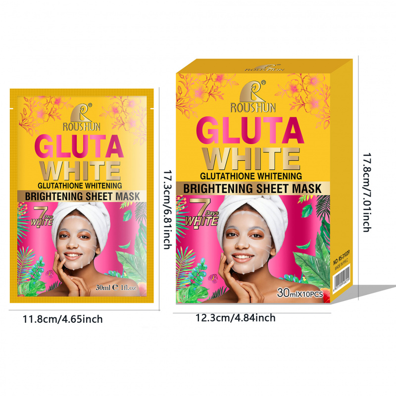 Gluta White Facial Mask Facial - đánh giá và giá Face Mask Storage Box