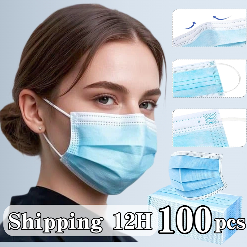 100pcs blue disposable protect - đánh giá và giá Disposable Mask Blue