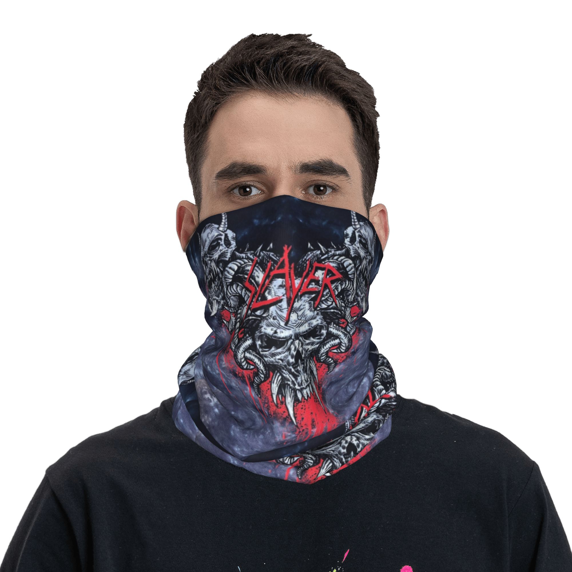 Custom Heavy Metal Rock  Slaye - đánh giá và giá Neck Gaiter Face Cover