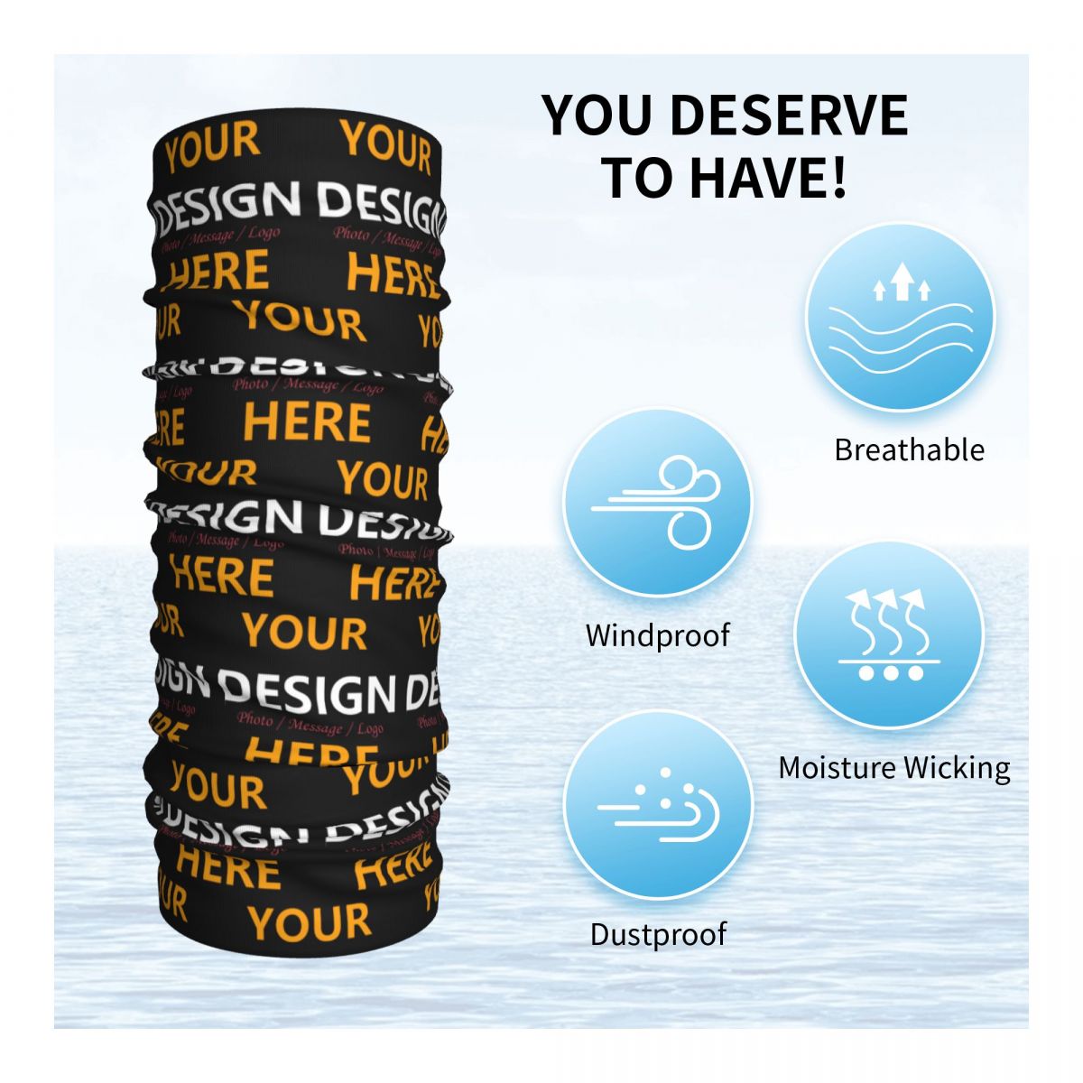 Custom Your Design Here Bandan - đánh giá và giá Neck Gaiter Face Cover
