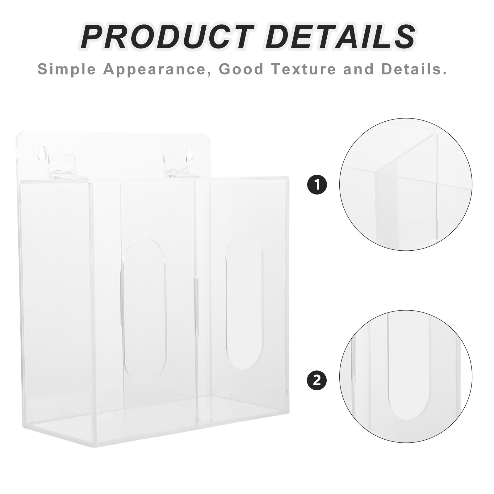 Clear Acrylic Mask Storage Box - đánh giá và giá Face Mask Storage Box