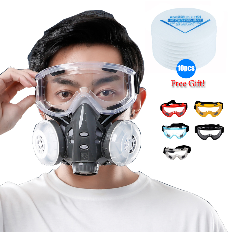 Half Face Dust Mask Safety Gog - đánh giá và giá Kn95 Respirator Mask