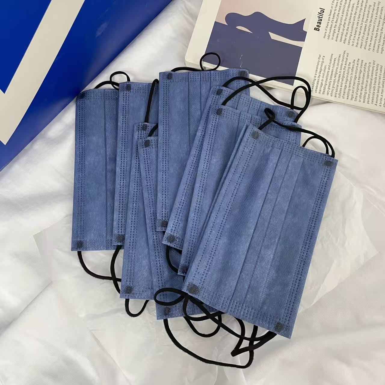 200Pcs Thick Denim Blue 4-Laye - đánh giá và giá Disposable Mask Blue