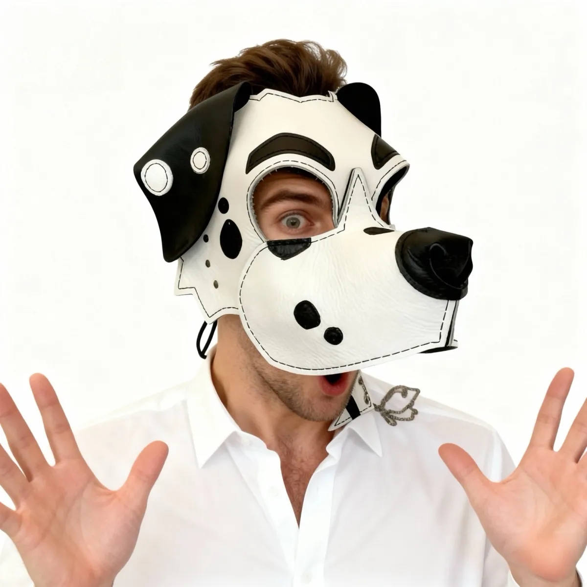 Leather Dalmatian Dog Half Fac - đánh giá và giá Respirator Half Face