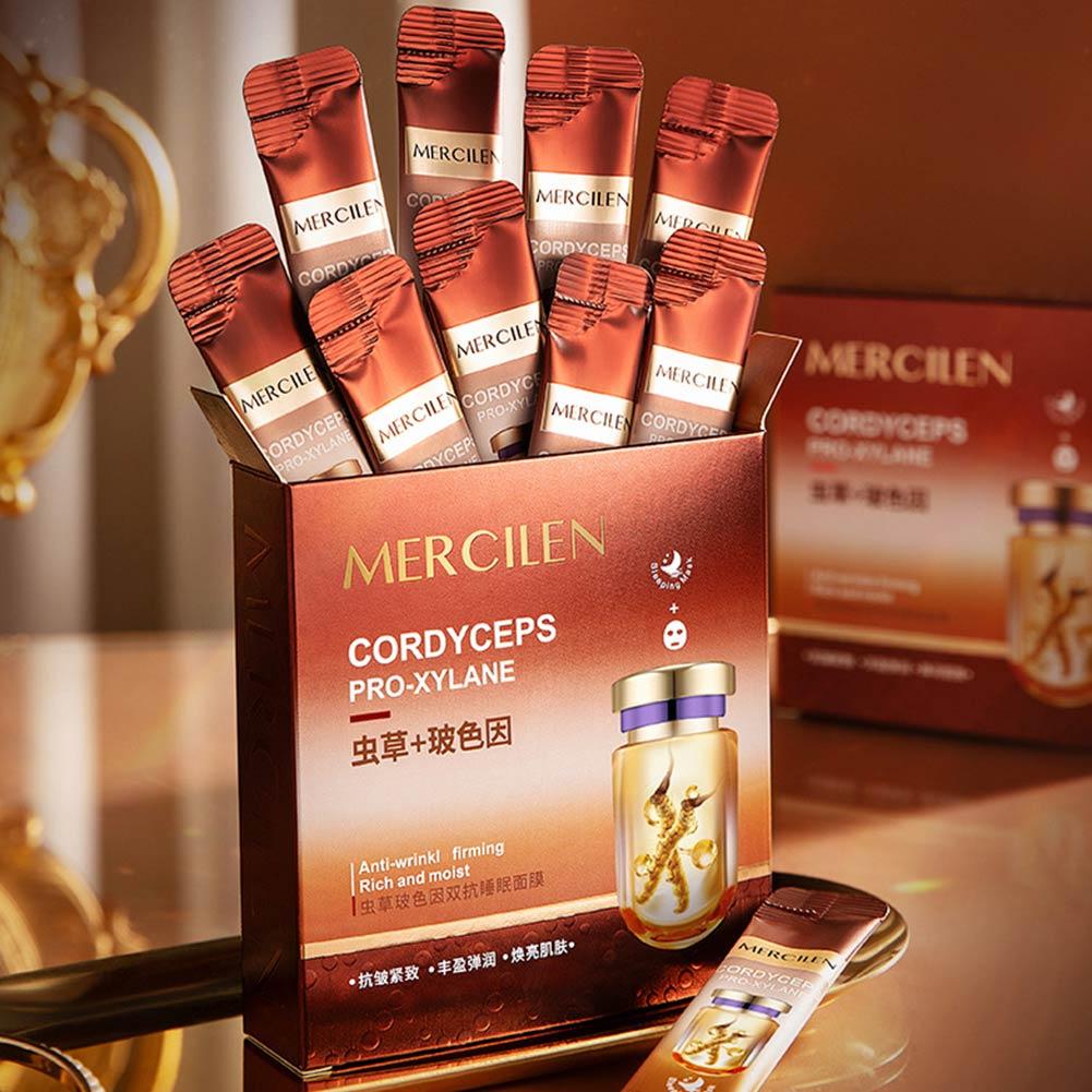 20PCS/box Mercilen Cordyceps P - đánh giá và giá Face Mask Storage Box