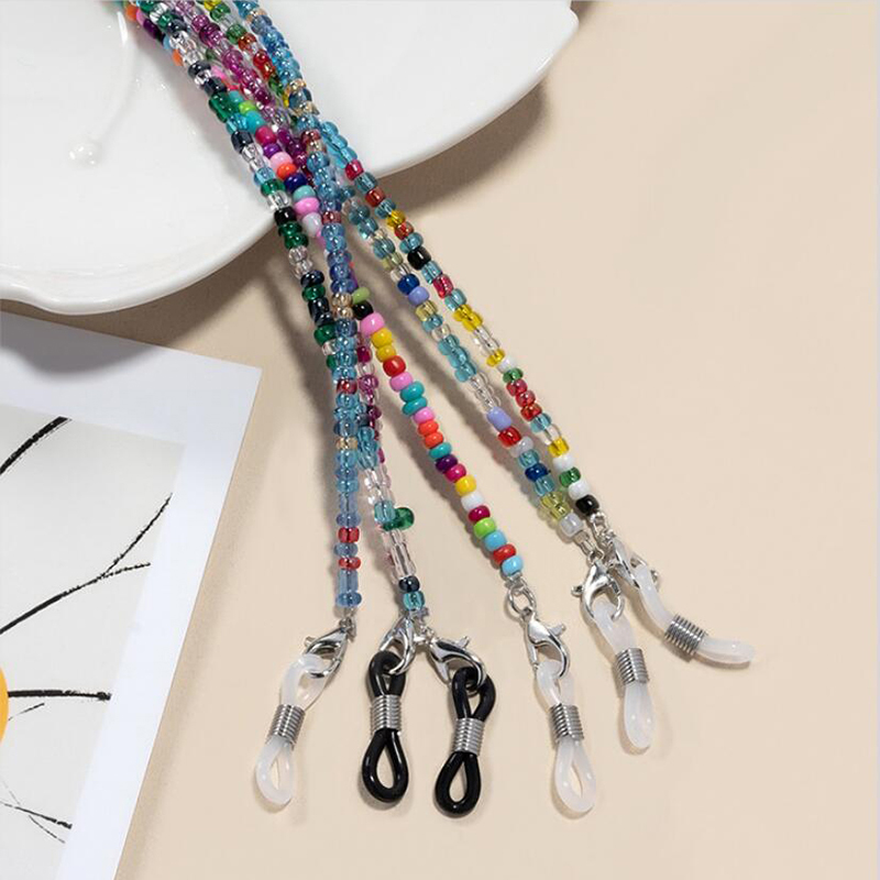 Colorful Rice Bead Glasses Cha - đánh giá và giá Mask Chain Holder
