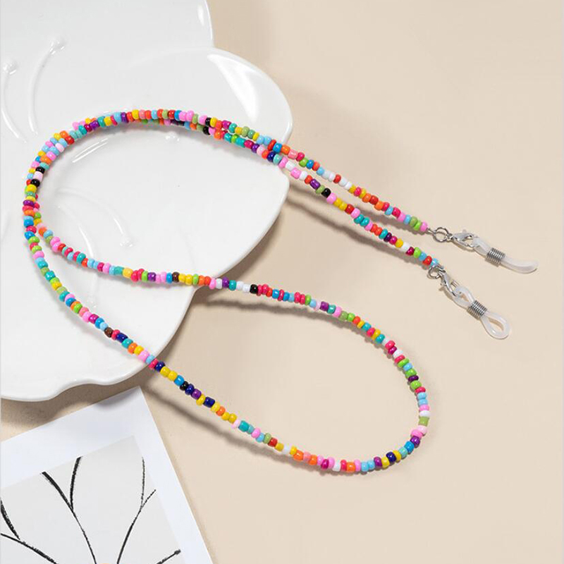 Colorful Rice Bead Glasses Cha - đánh giá và giá Mask Chain Holder