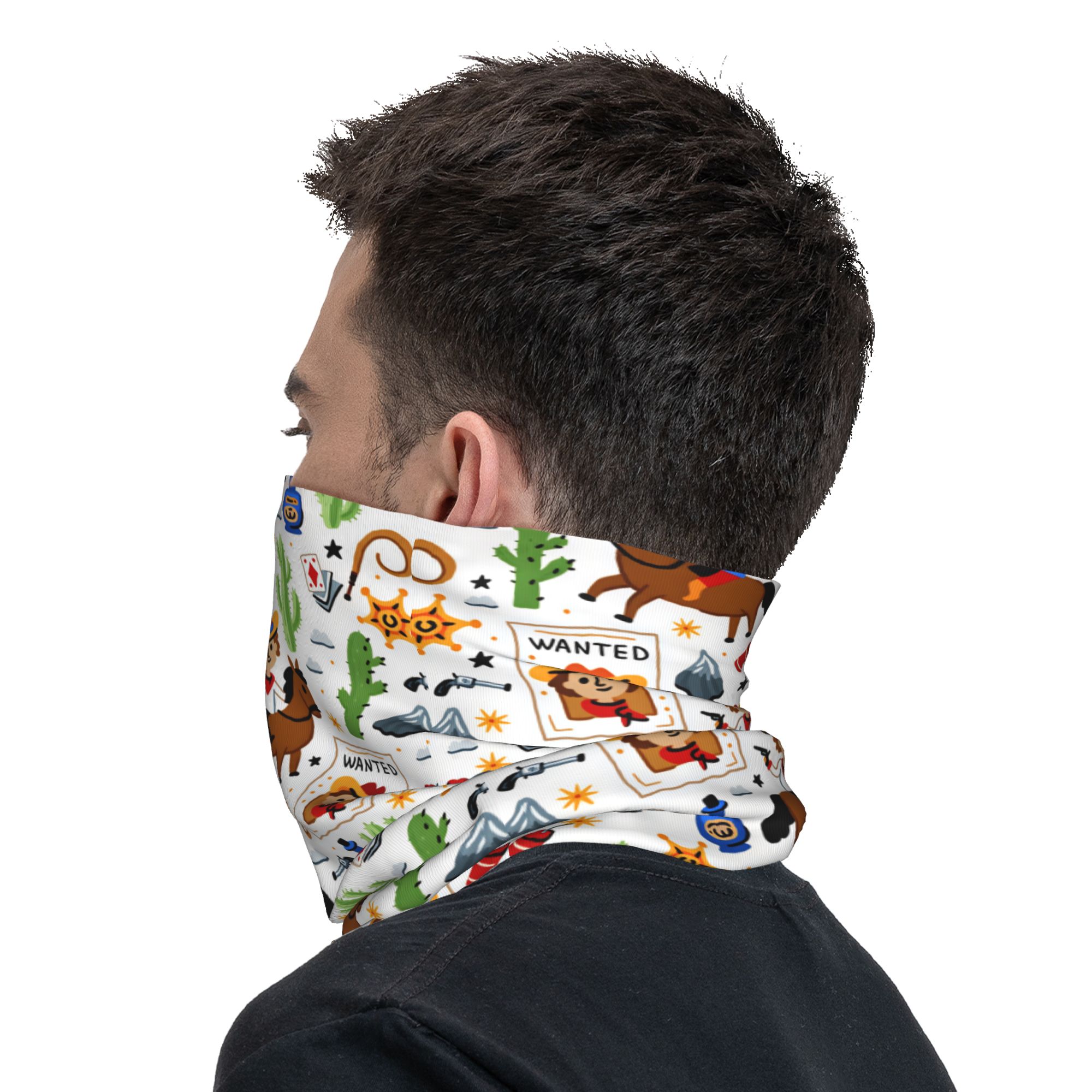 Cartoon Kids Western Cowboy Ba - đánh giá và giá Kids Face Mask