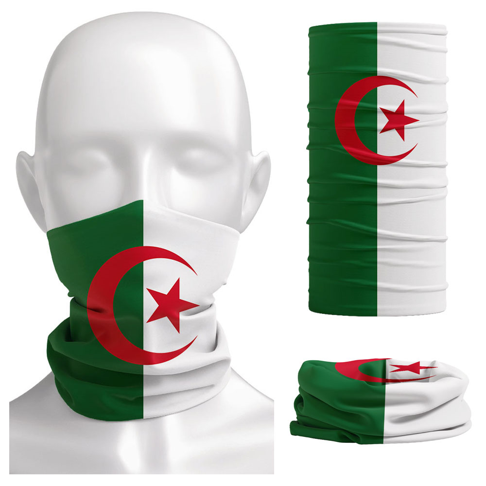 Algeria Flag Printed Bandana H - đánh giá và giá Neck Gaiter Face Cover