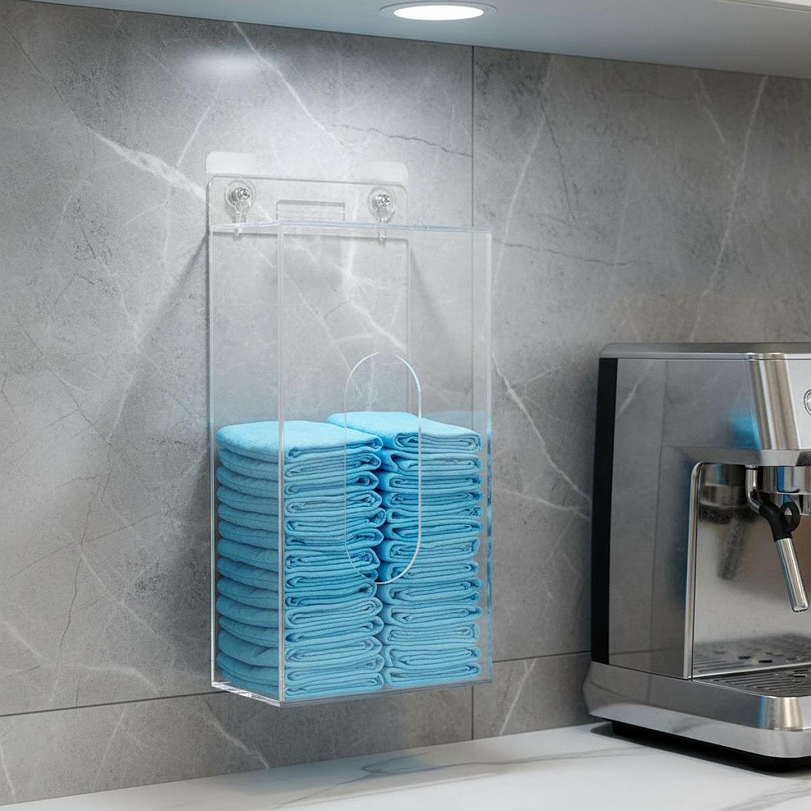 Space Saving Acrylic Glove Box - đánh giá và giá Face Mask Storage Box