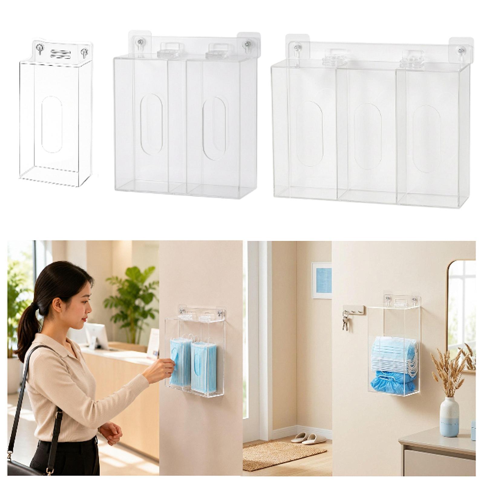 Space Saving Acrylic Glove Box - đánh giá và giá Face Mask Storage Box