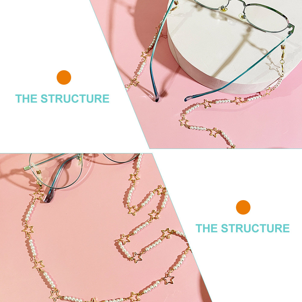 Eyeglass Glasses Chain Pearls  - đánh giá và giá Mask Chain Holder