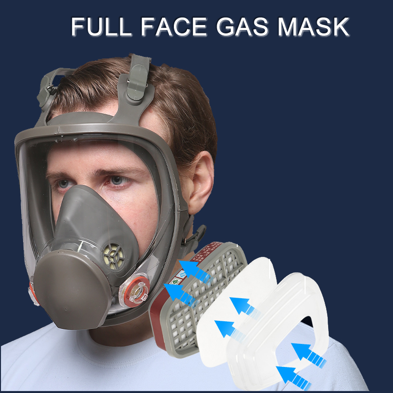 6800 Full Mặt Khí Mặt Nạ Phòng - đánh giá và giá Dust Mask Construction