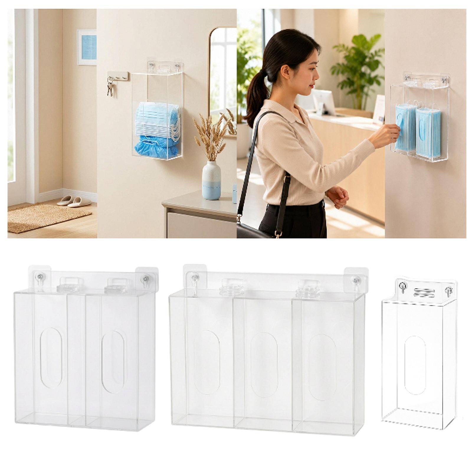 Acrylic Glove Box Holder Wall  - đánh giá và giá Face Mask Storage Box