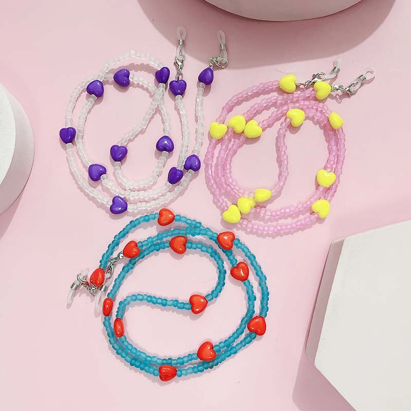 Trendy Peach Heart Anti Slip R - đánh giá và giá Mask Chain Holder