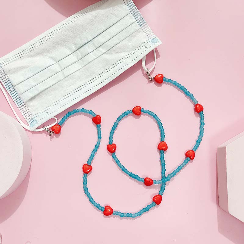 Trendy Peach Heart Anti Slip R - đánh giá và giá Mask Chain Holder